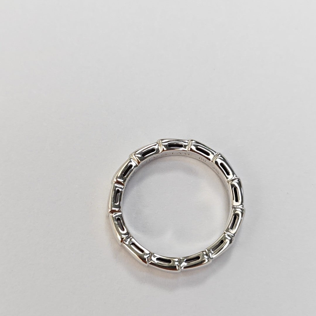SERPENTI 18k White Gold Silver Ring EU 50