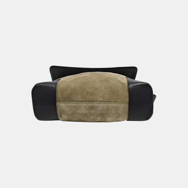 Suede Shoulder Bag Small Brown