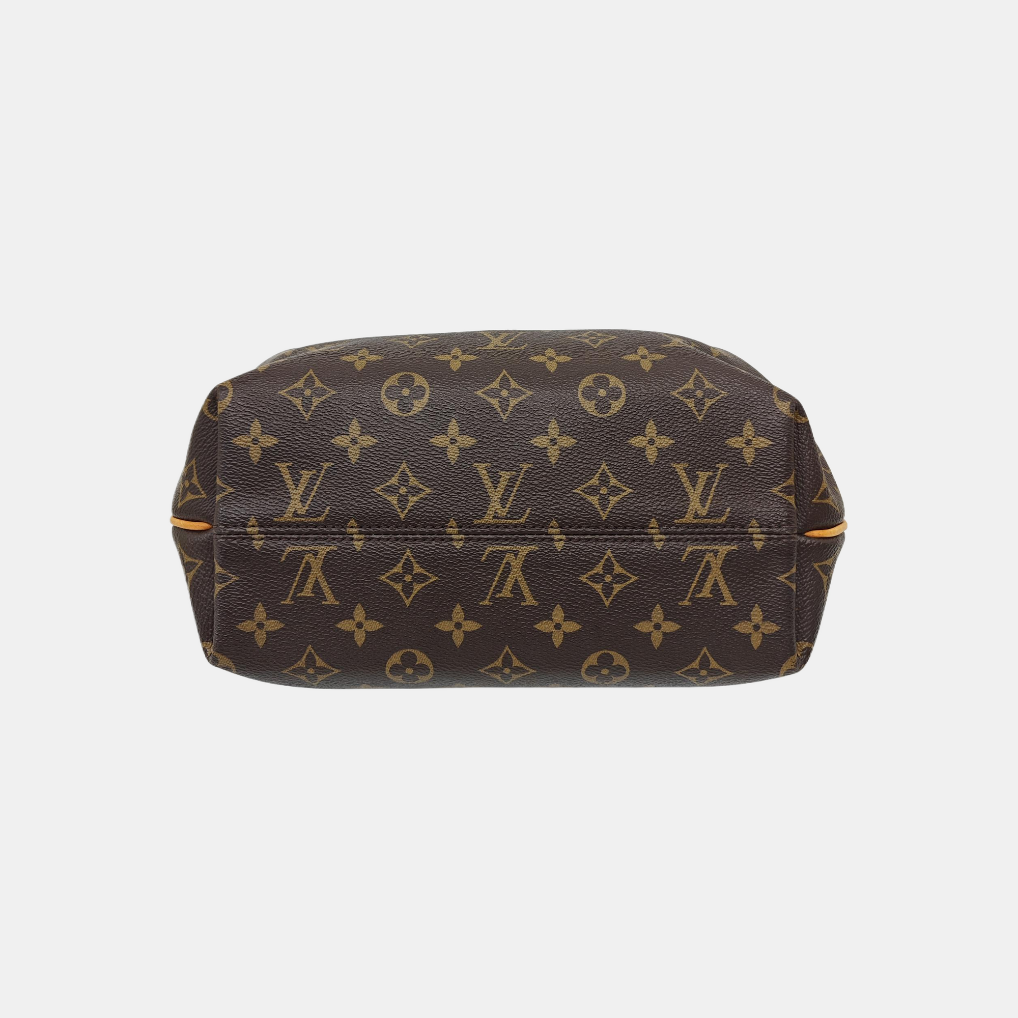 TURENNE Monogram Coated Canvas Brown