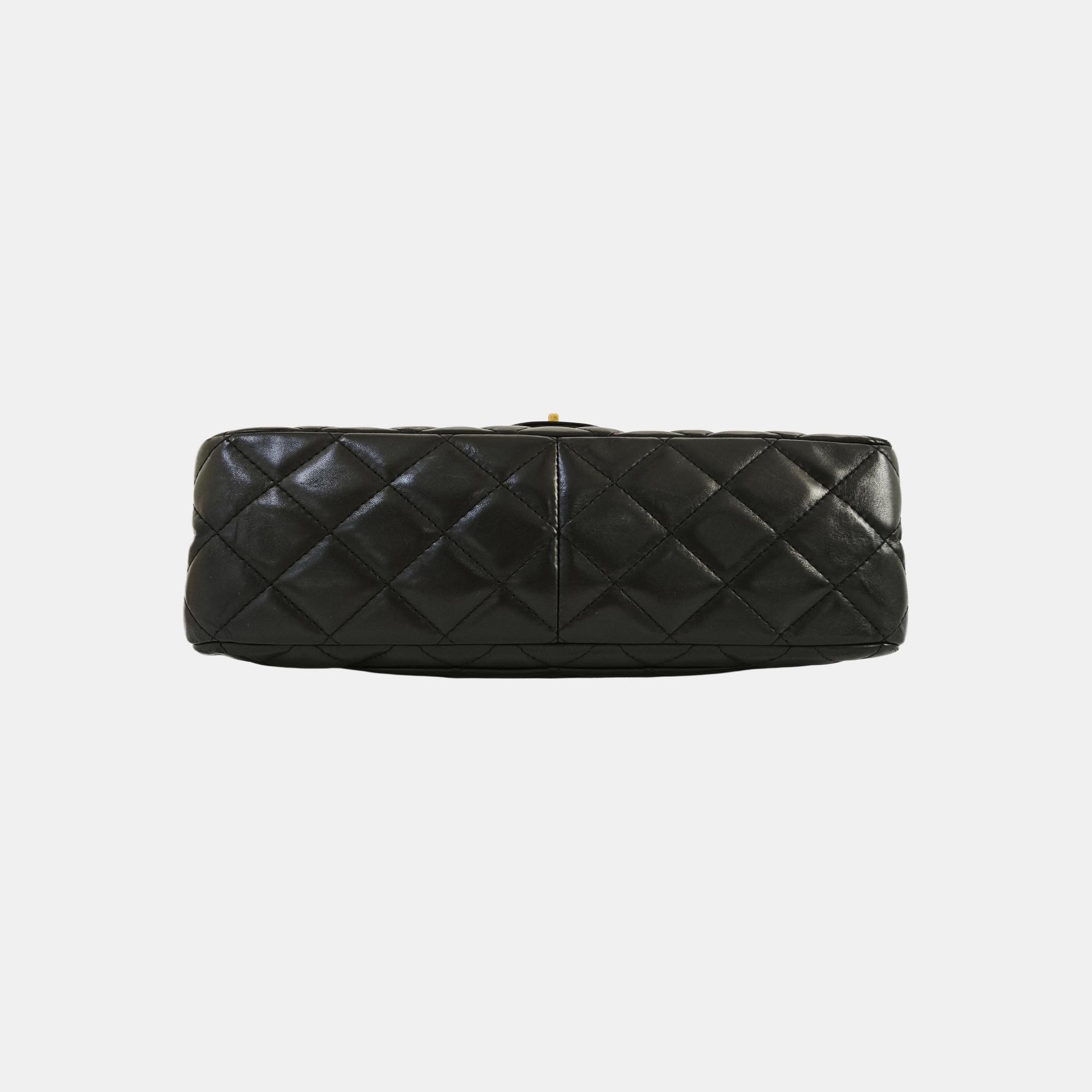 2.55 Maxi Quilted Lambskin Black