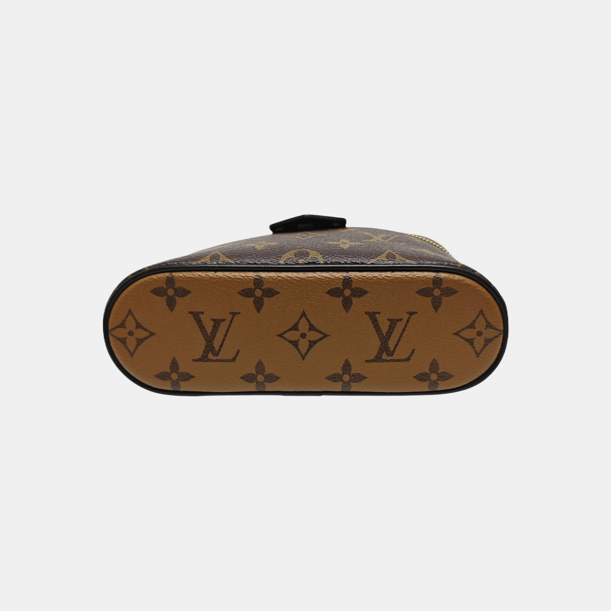 Vanity Chain Pouch Monogram Coated Canvas Brown
