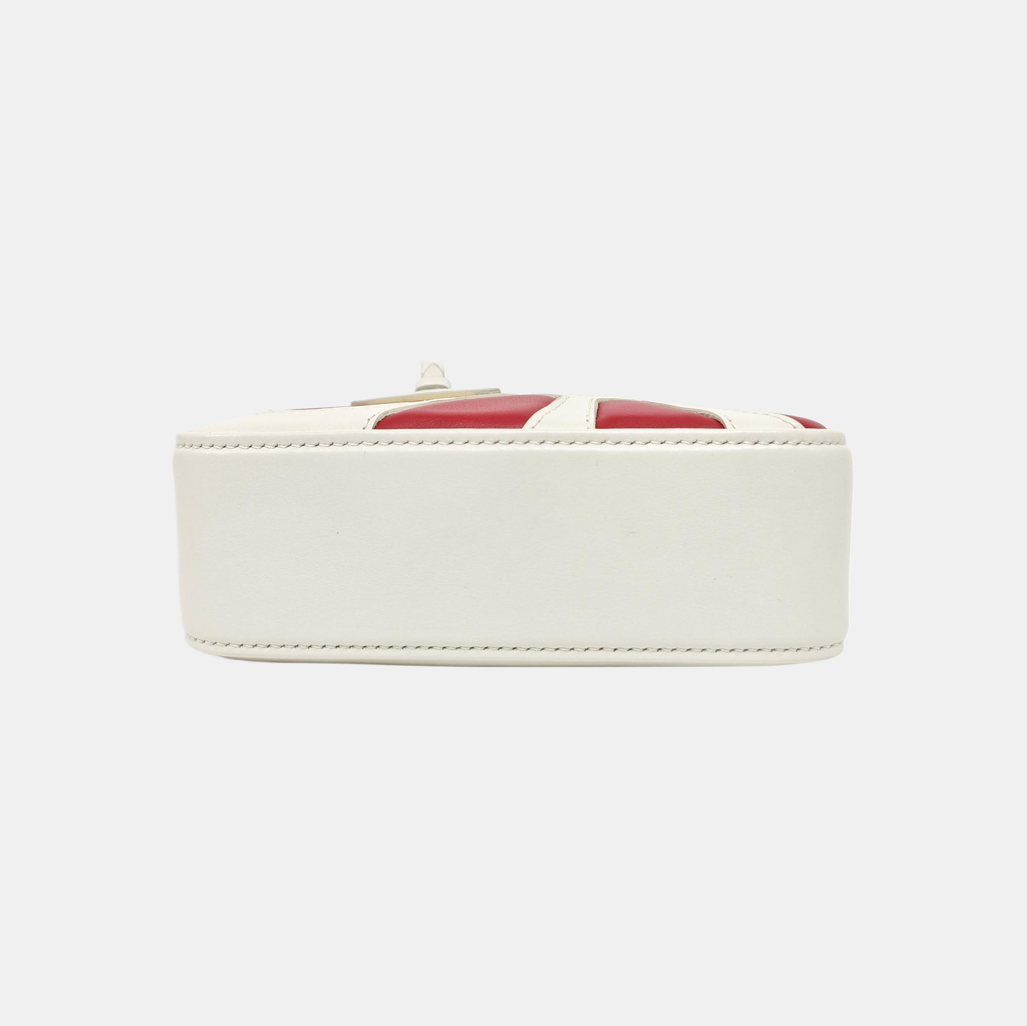Quilted Calfskin Tote Bag White
