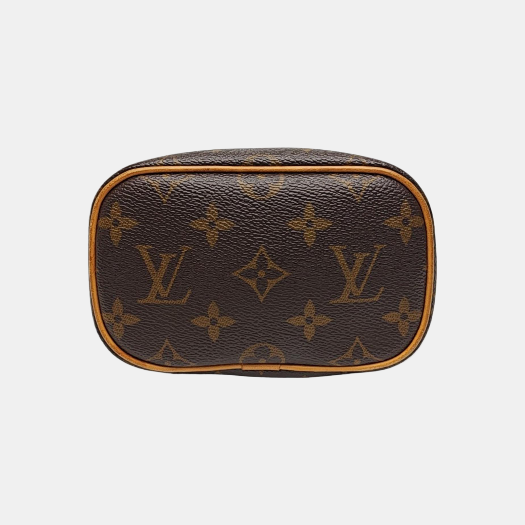 NICE Super Mini Monogram Coated Canvas Brown