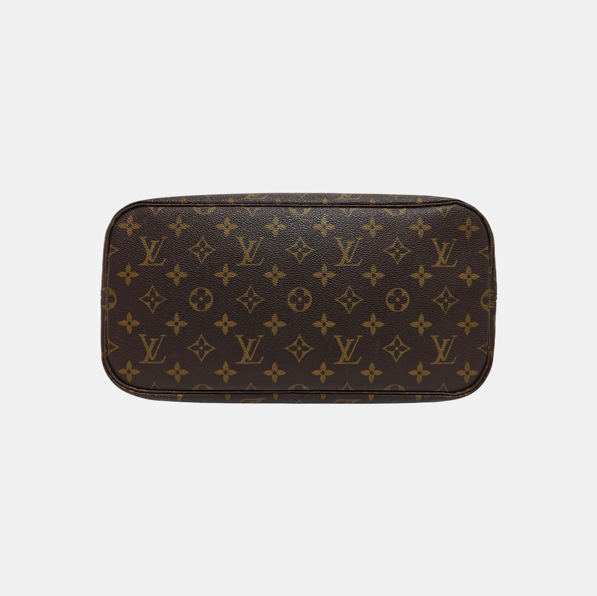 NEVERFULL MM Monogram Coated Canvas Brown