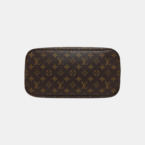 NEVERFULL MM Monogram Coated Canvas Brown