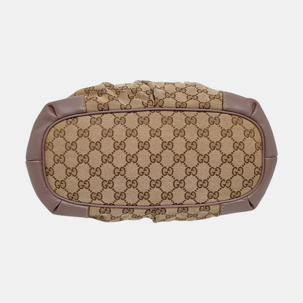 Sukey Monogram Canvas Beige