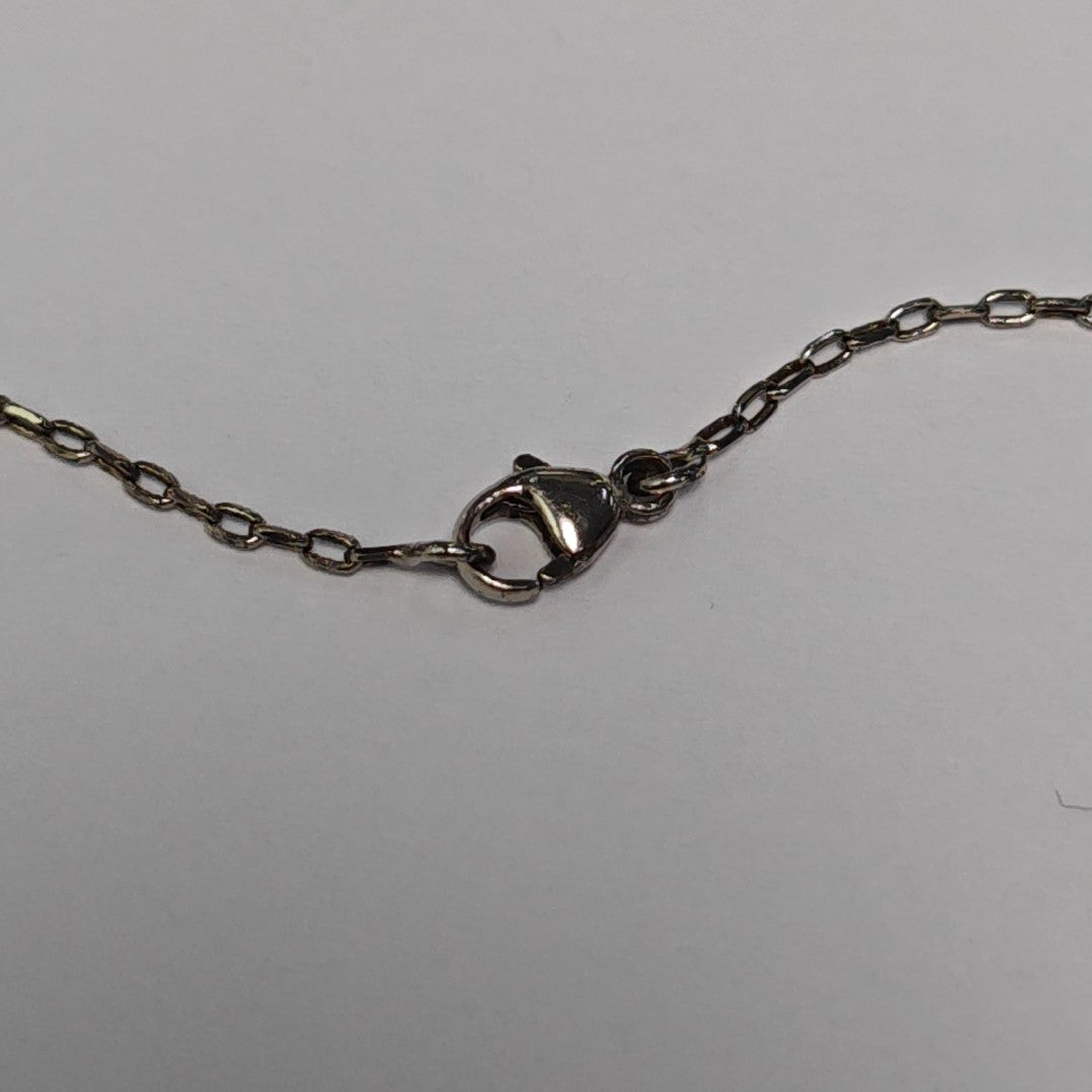 Pop H Metal Silver Necklace