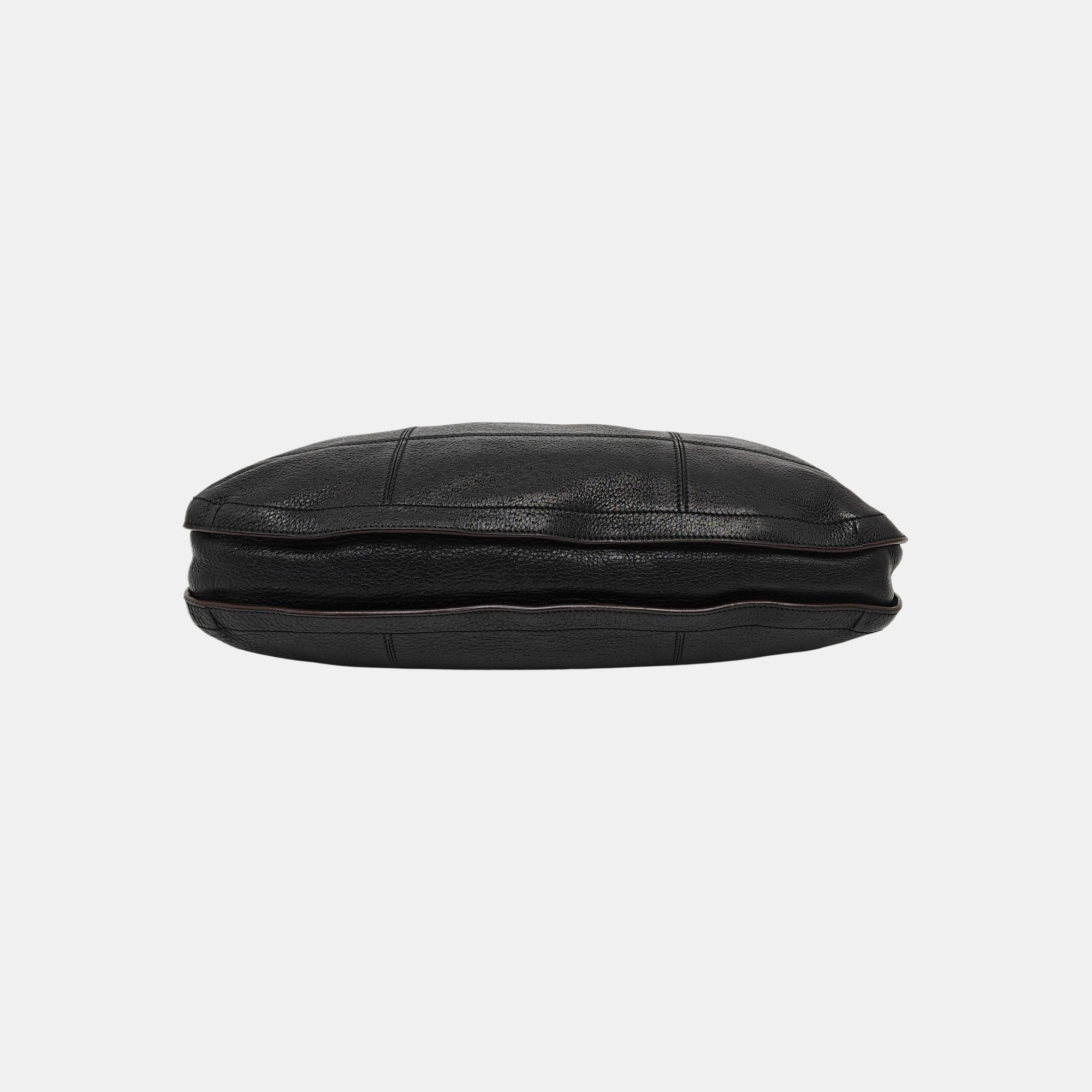 Calfskin Top Handle Bag Black
