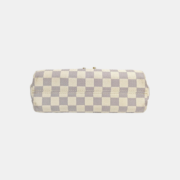 CROISETTE Damier Azur Coated Canvas White