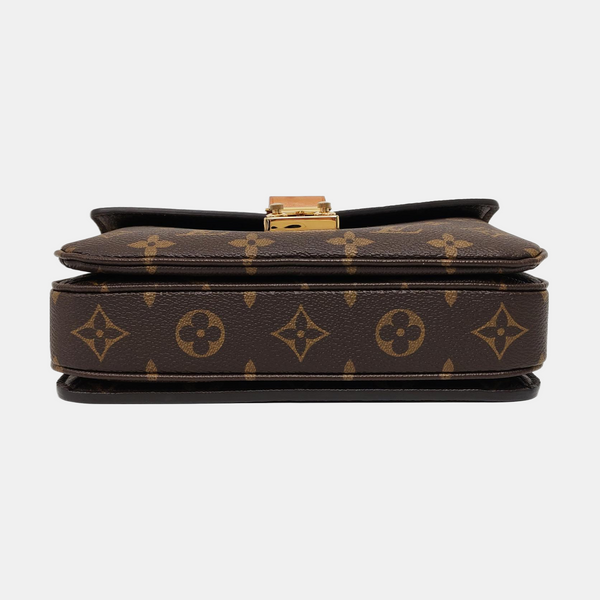 MÉTIS EAST WEST Monogram Coated Canvas Brown