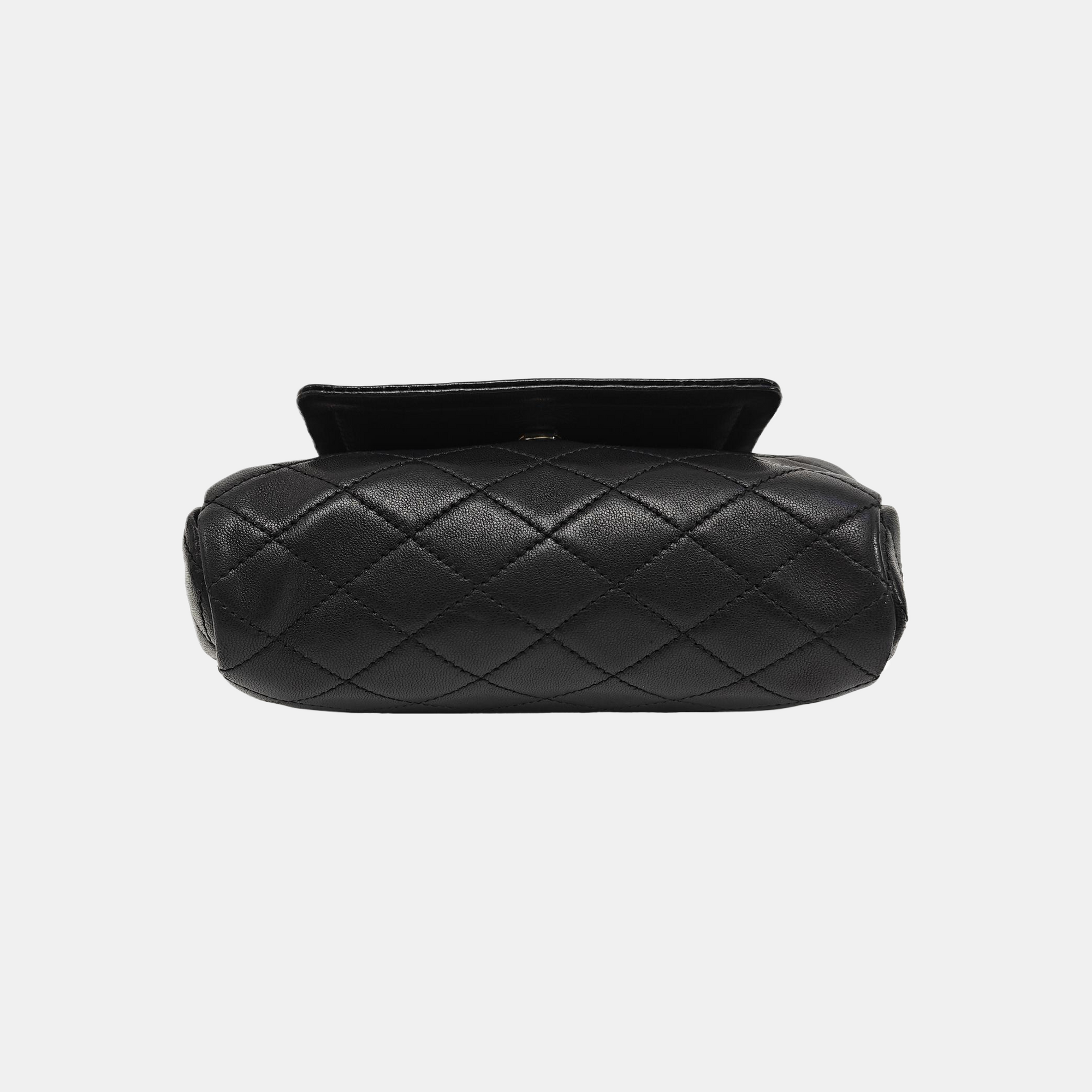 NOLITA Mini Quilted Lambskin Black