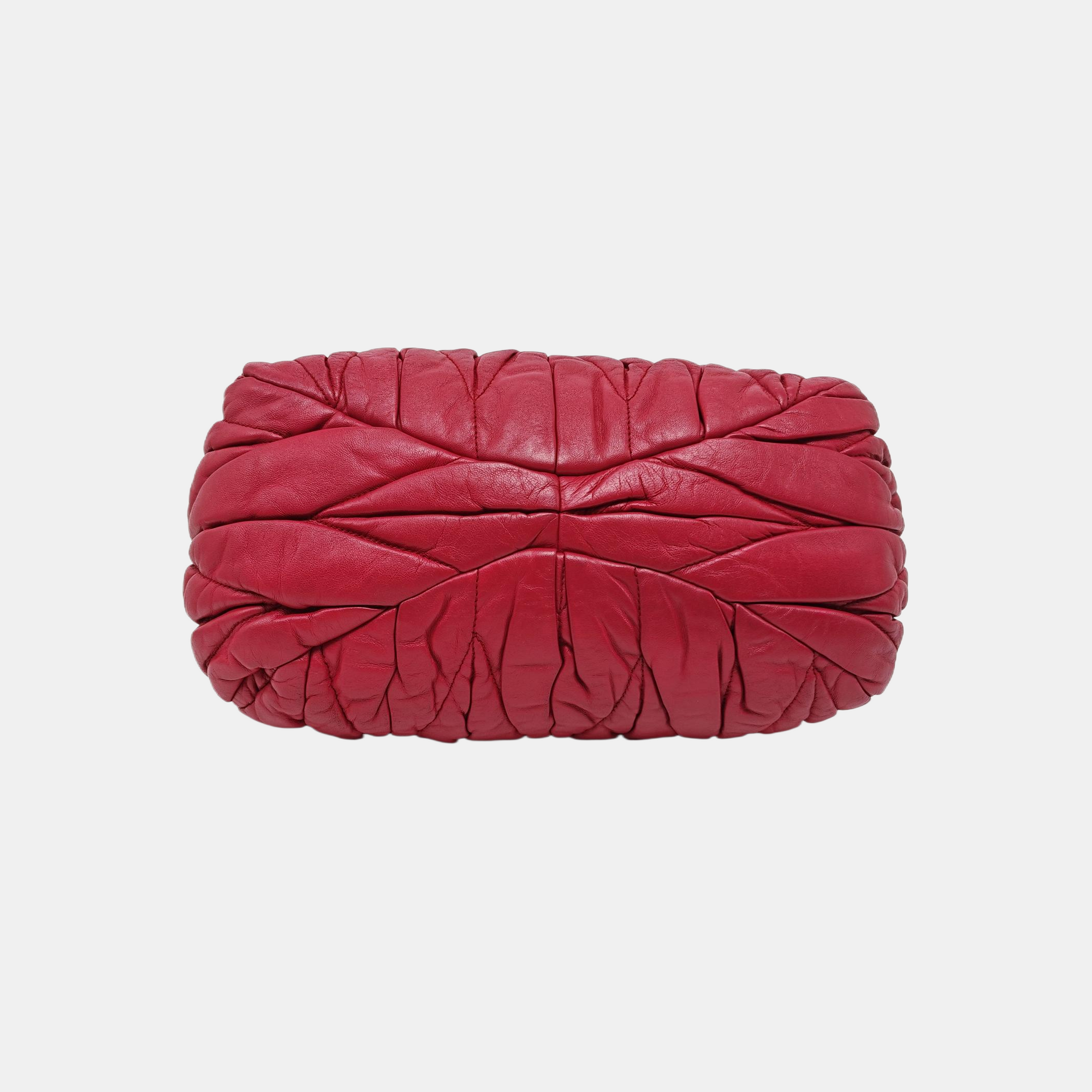 Quilted Lambskin Shoulder Bag Red