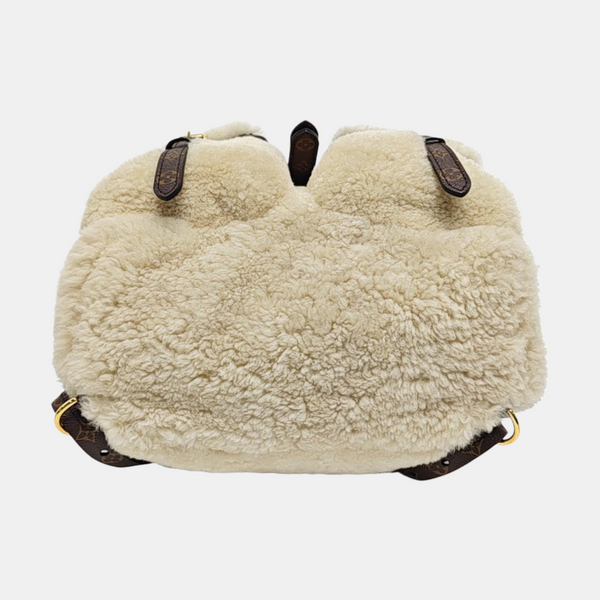 TEDDY Monogram Sheepskin Beige