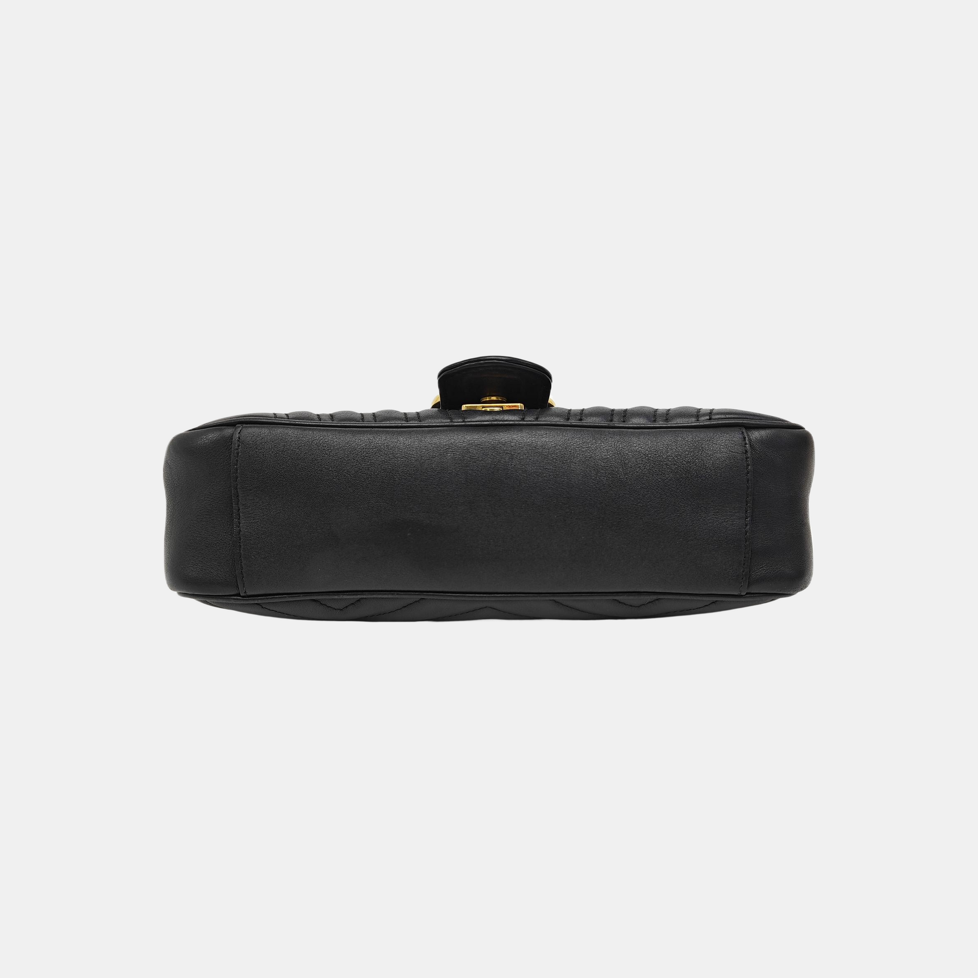 GG Marmont Medium Quilted Calfskin Black