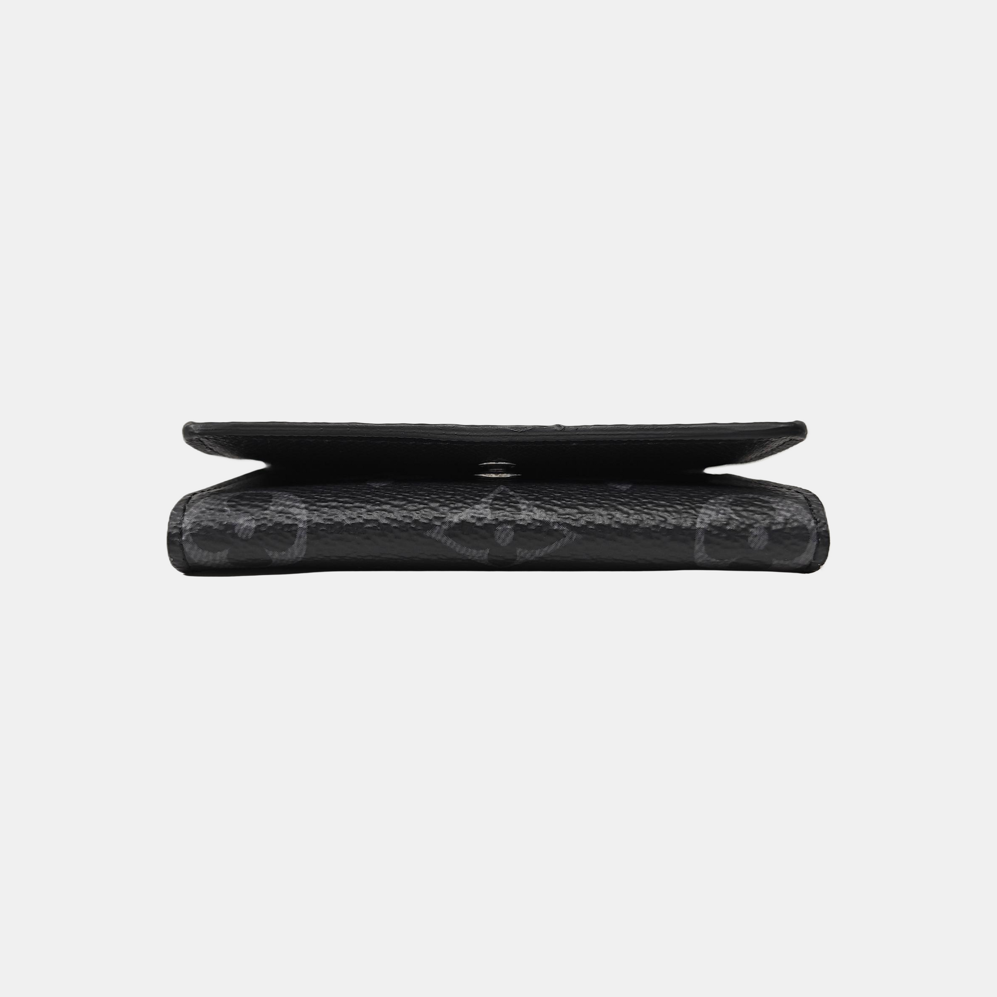 Monogram Coated Canvas Card Holder Black