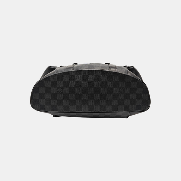 CHRISTOPHER Damier Graphite Coated Canvas Gray