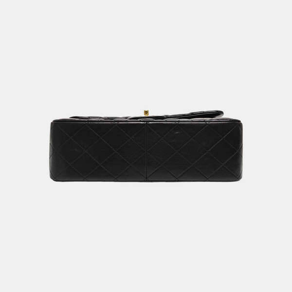 Large Quilted Lambskin Black