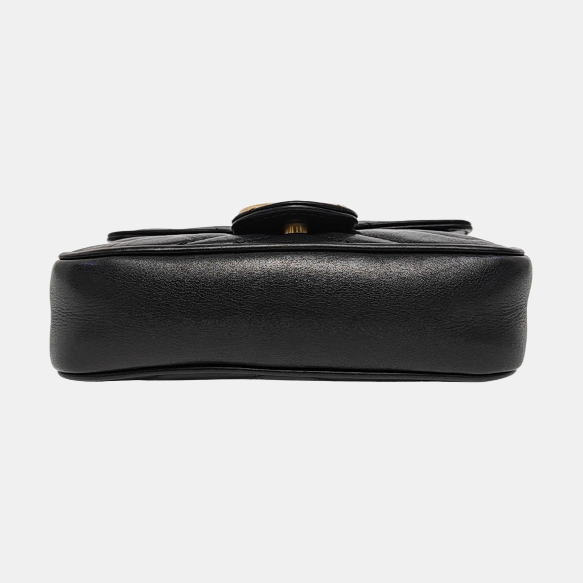 GG Marmont Mini Quilted Calfskin Black