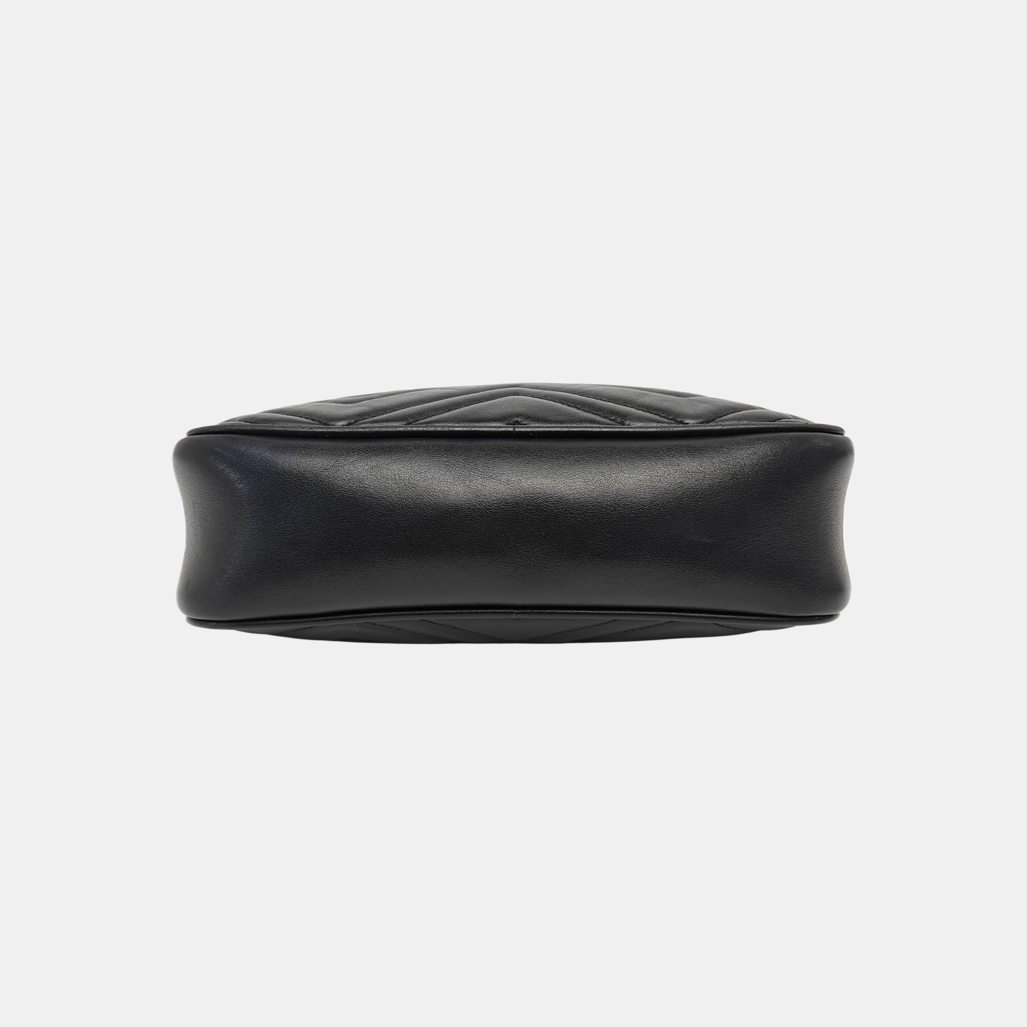 GG Marmont Small Quilted Calfskin Black