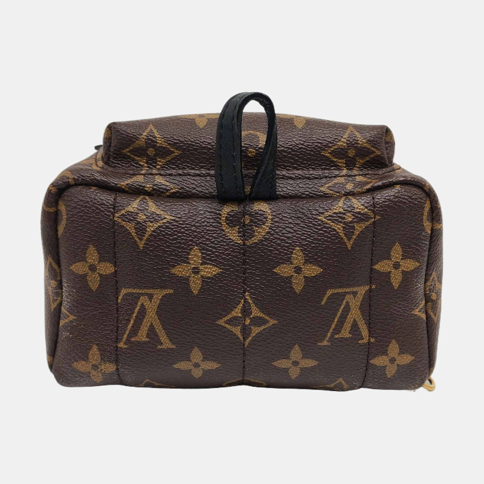 Authenticated pre-owned  PALM SPRINGS Mini Monogram Coated Canvas Brown - Backpack at Looply
