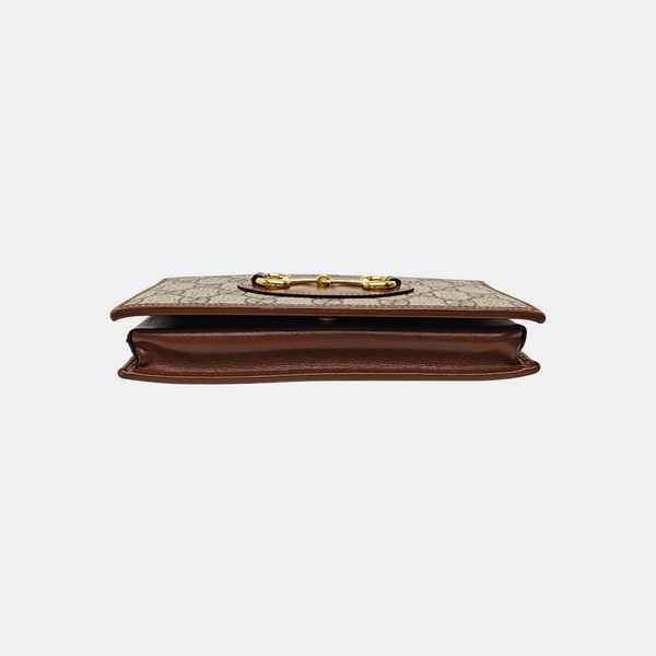 Horsebit 1955 WOC Monogram Coated Canvas Beige