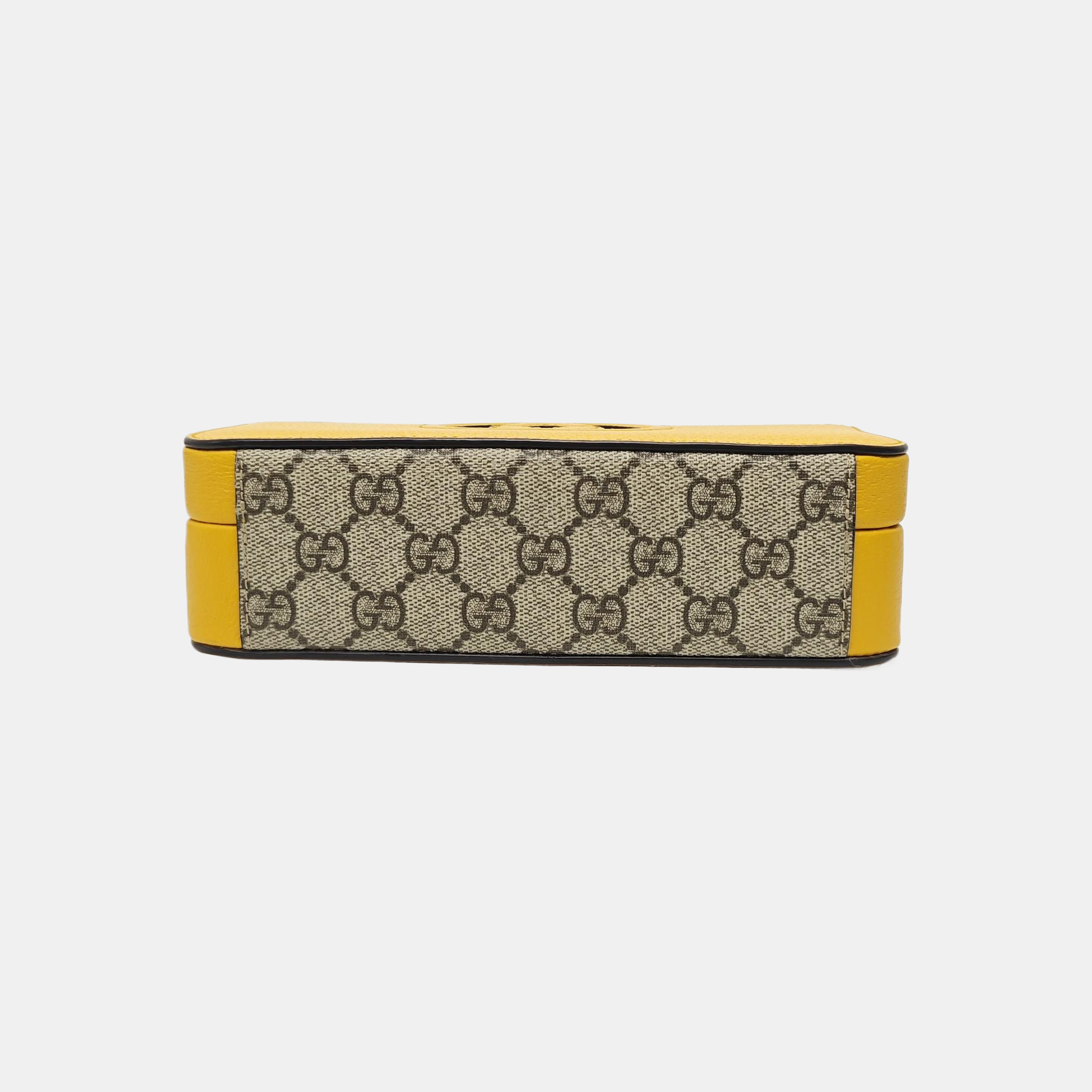 Interlocking G Small Monogram Coated Canvas Yellow