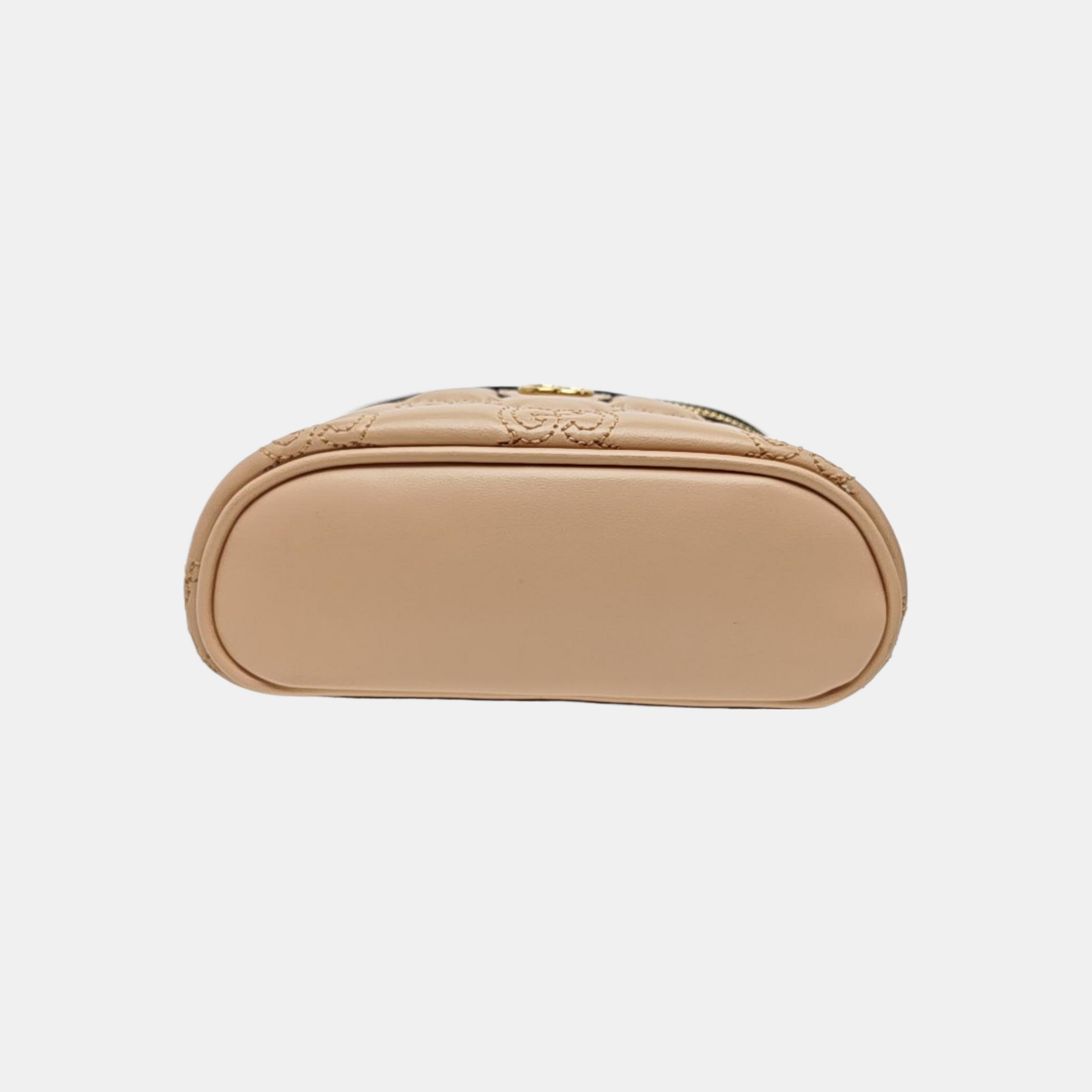 GG Matelassé Quilted Calfskin Beige