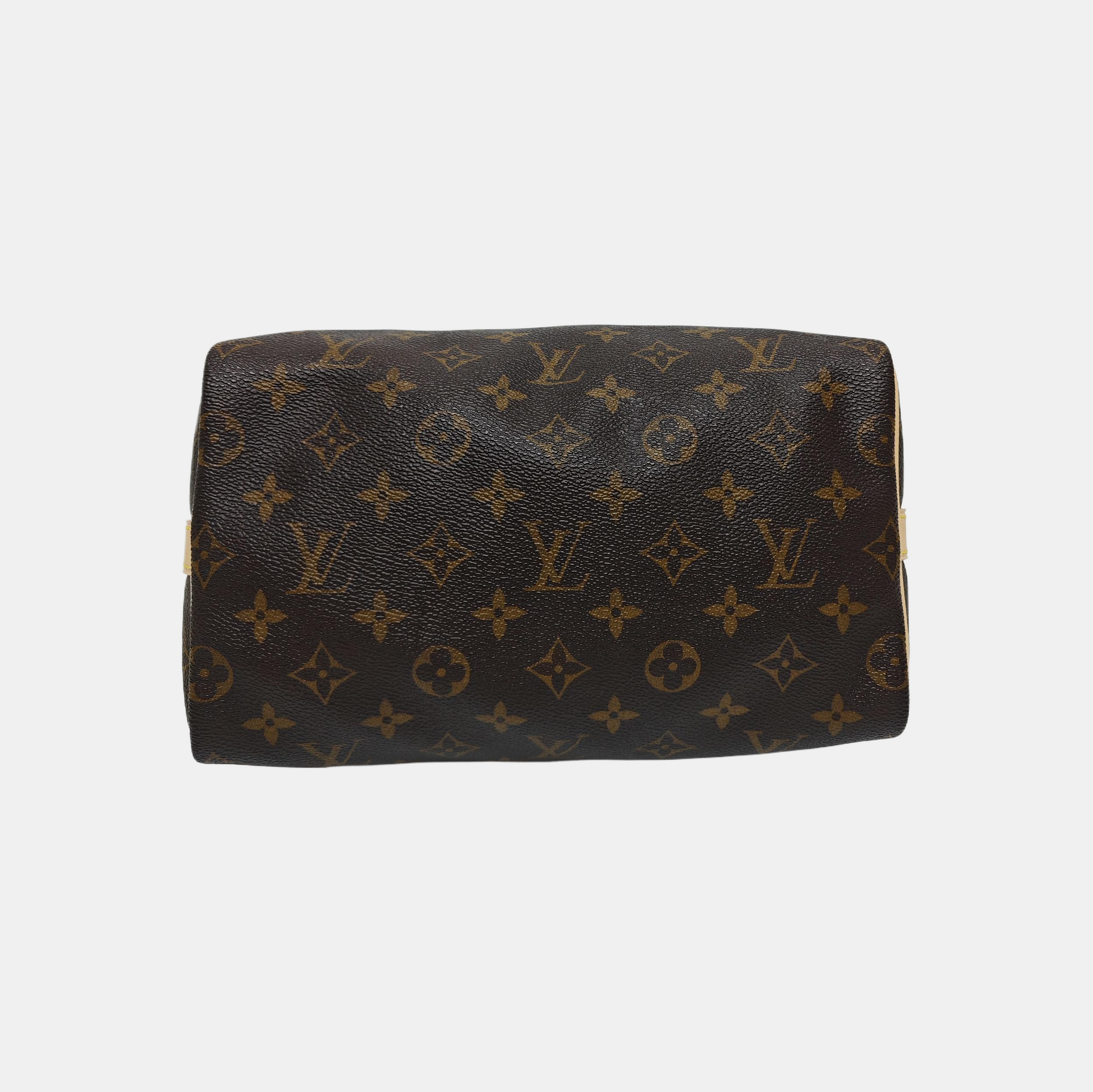 SPEEDY 25 Lona Monogram Revestida Marrón