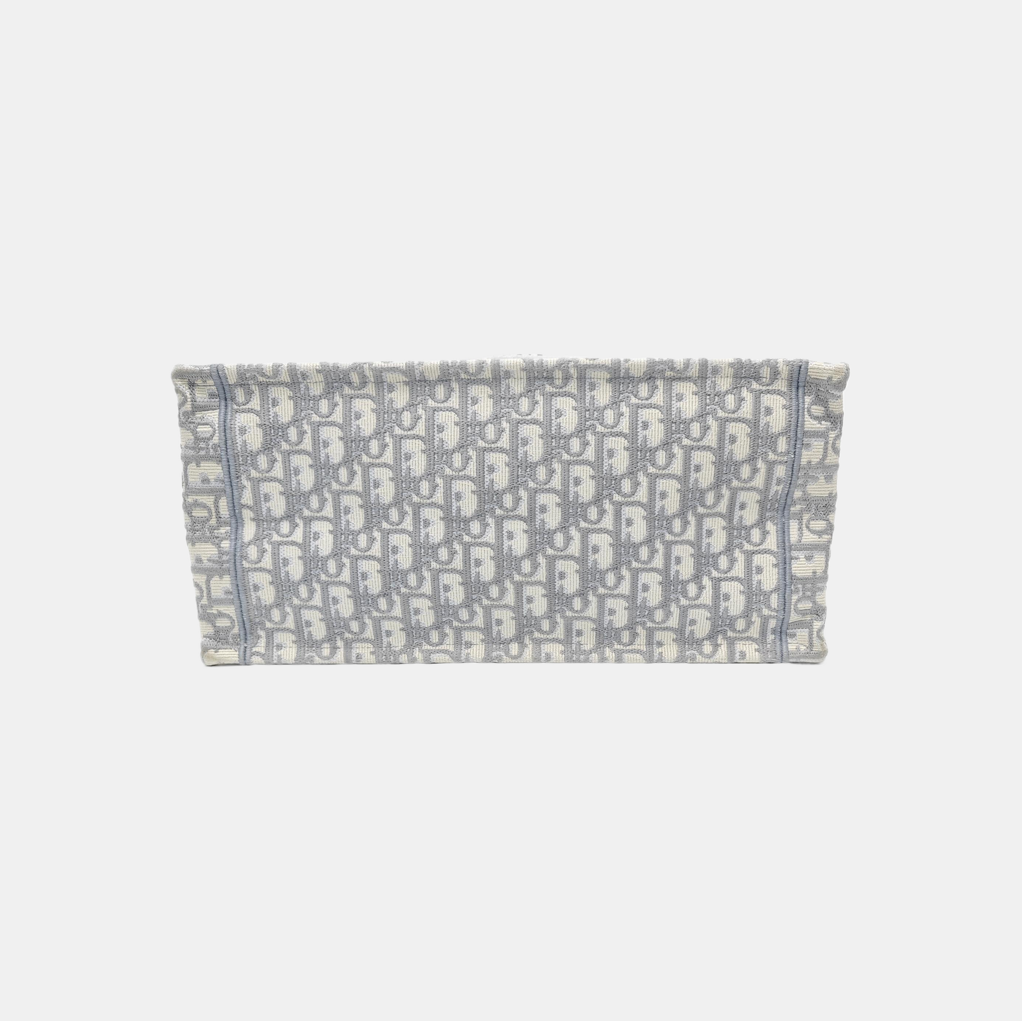 Book Tote Medium Oblique Canvas Gray