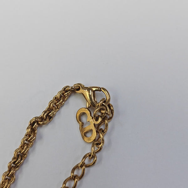Petit CD Metal Gold Necklace