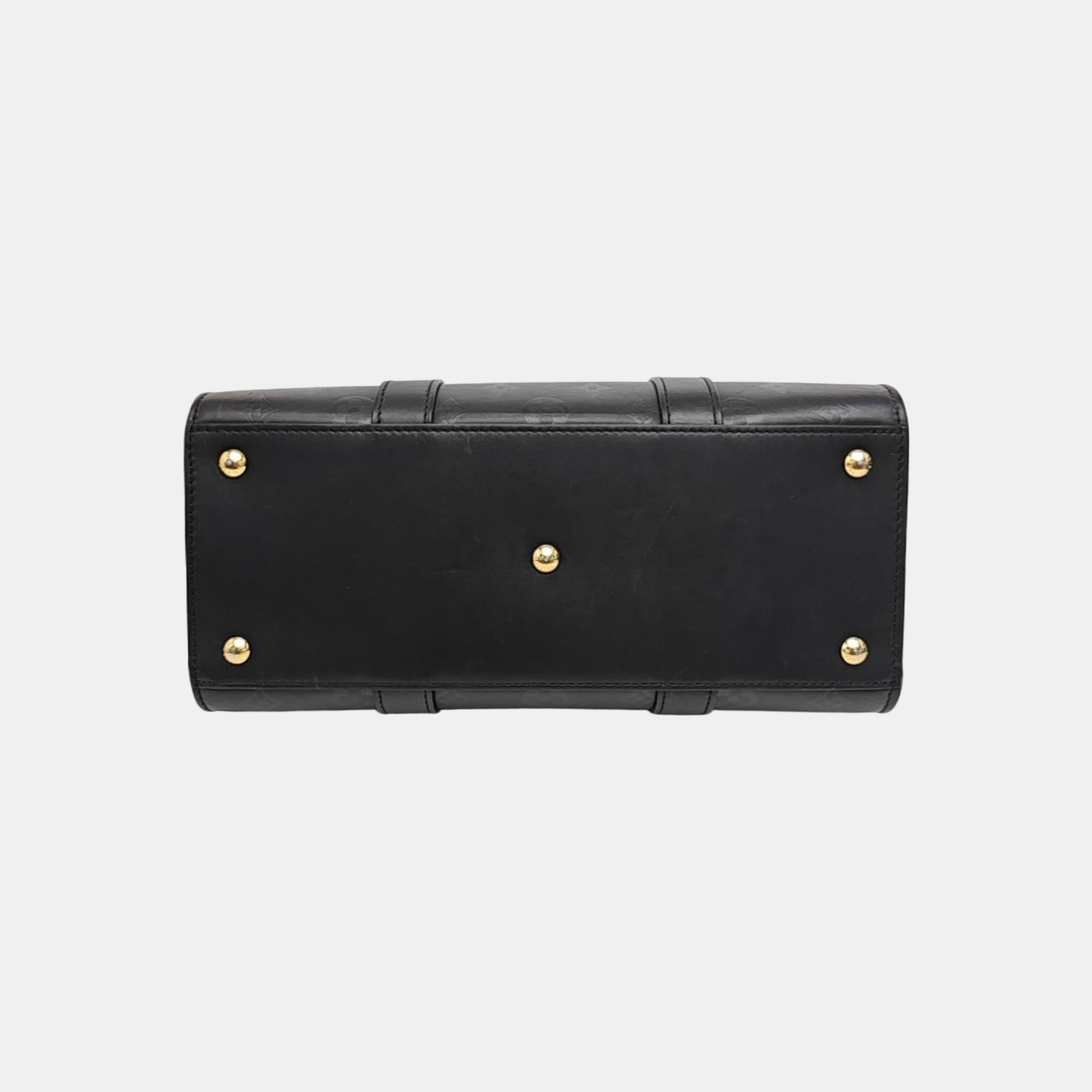 VERY MM Monogram Calfskin Black