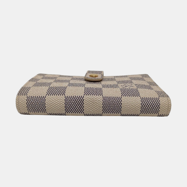 VIENNOIS Damier Azur Coated Canvas White Wallet
