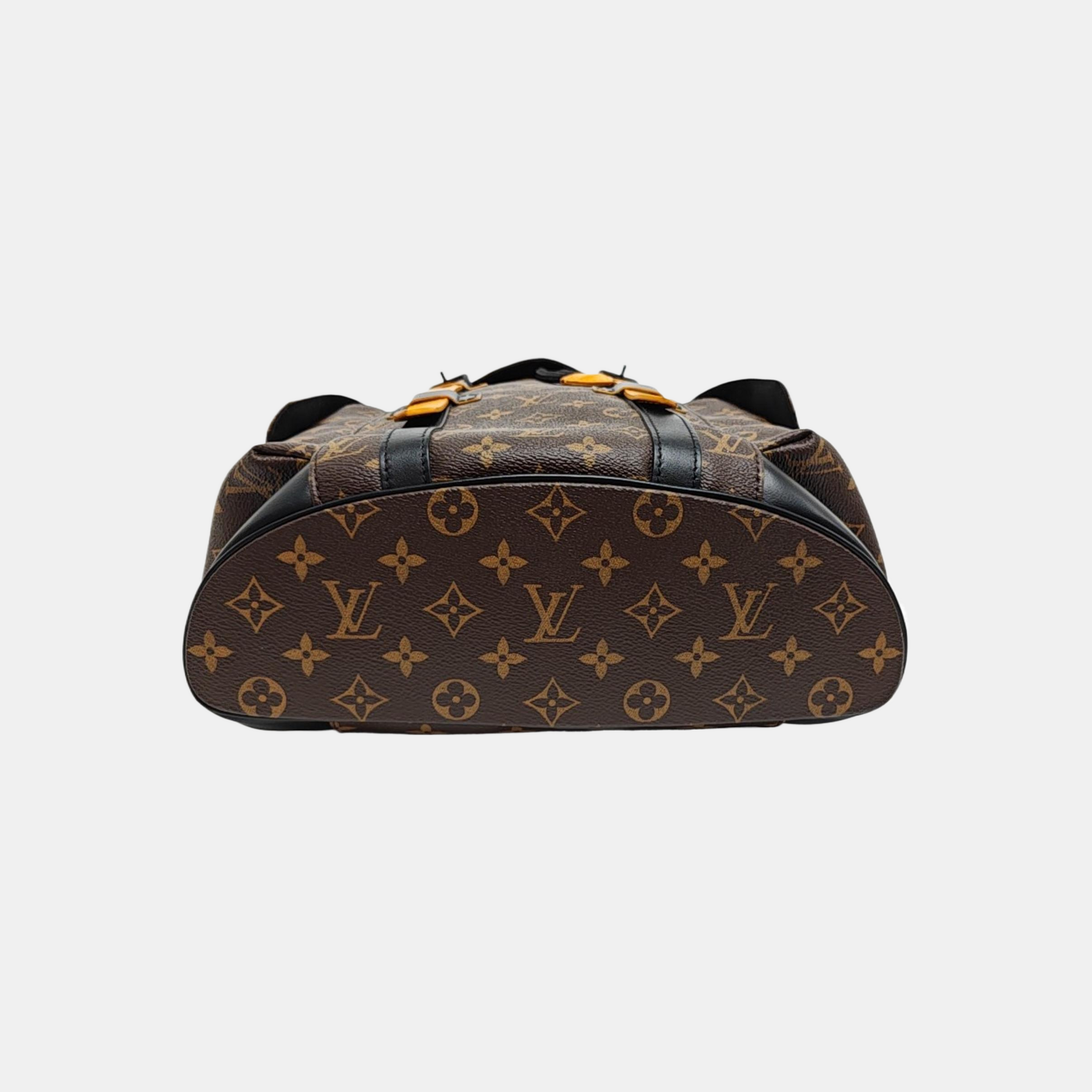 CHRISTOPHER PM Monogram Coated Canvas Brown