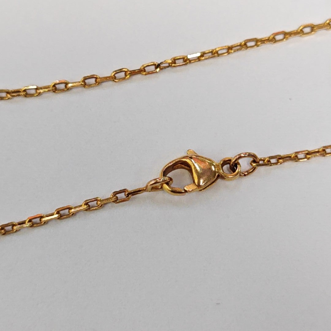 Pop H Metal Rose Gold Necklace