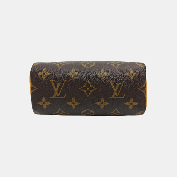 SPEEDY Nano Monogram Coated Canvas Brown
