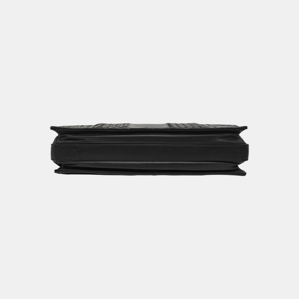 Calfskin Top Handle Bag Black