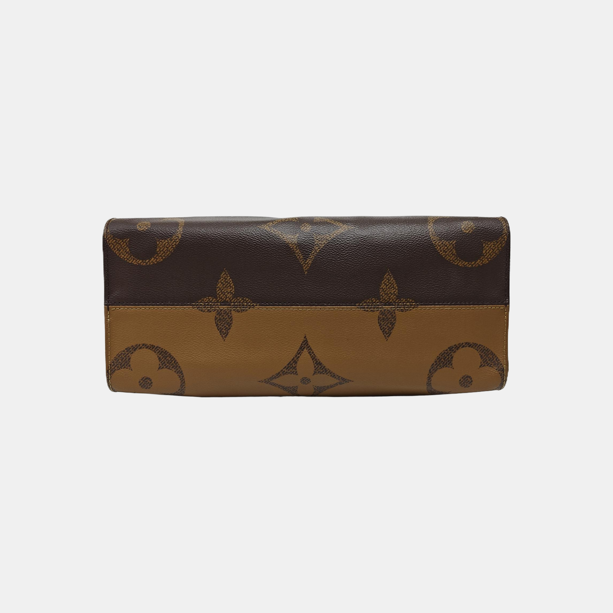 ONTHEGO MM Monogram Coated Canvas Brown