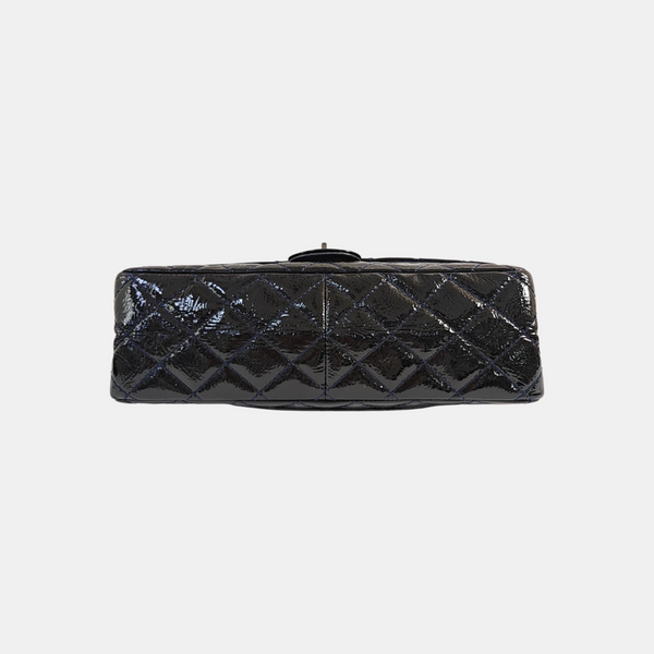 2.55 227 (jumbo) Quilted Patent Leather Blue