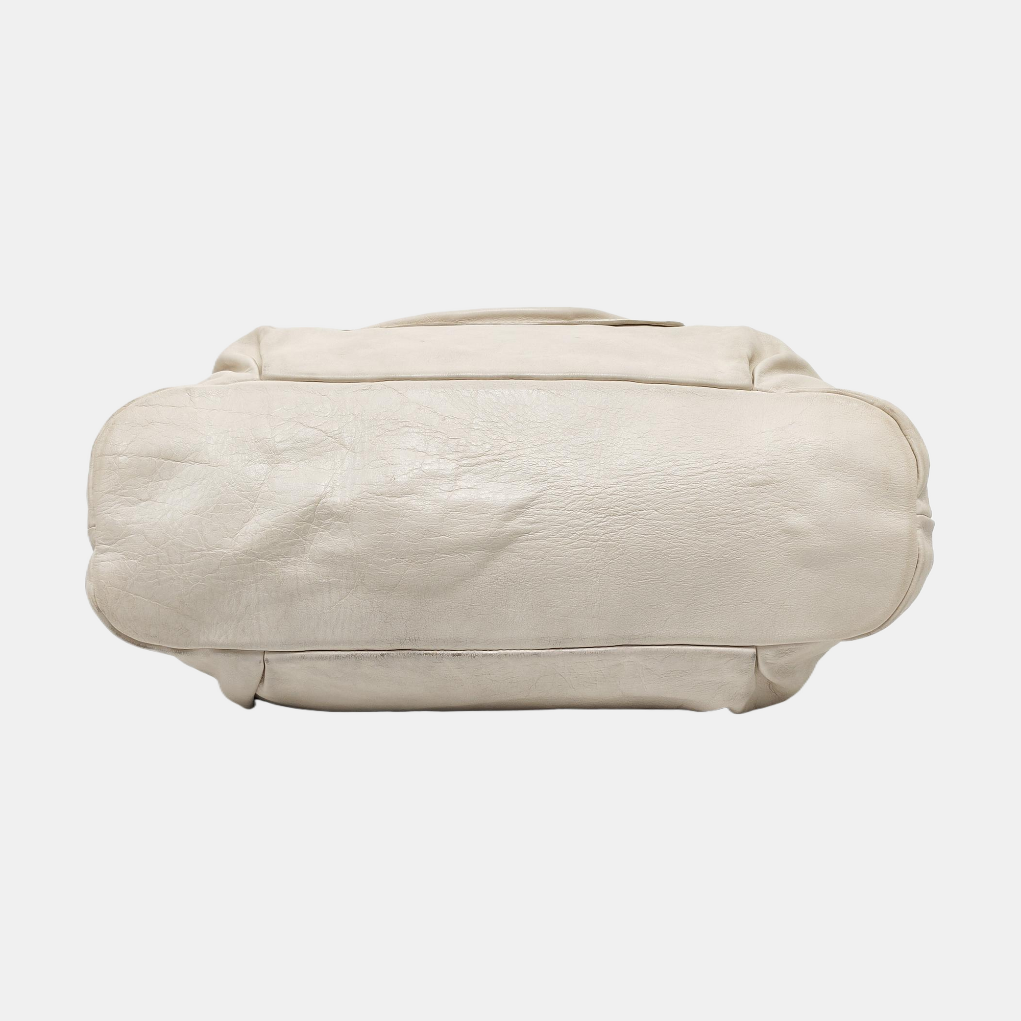 Calfskin Shoulder Bag White