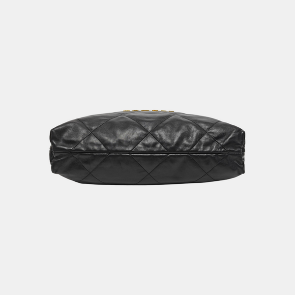CHANEL 22 Medium Quilted Calfskin Black