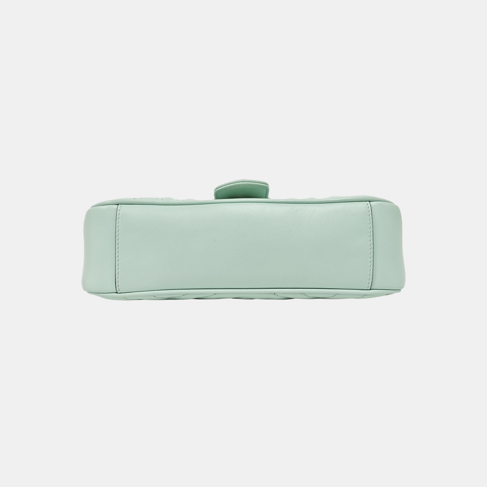 GG Marmont Medium Quilted Calfskin Green