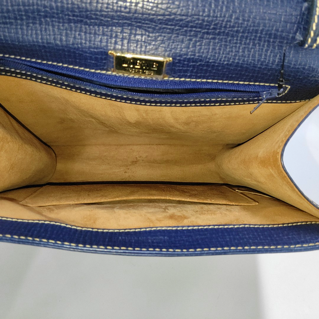 Authenticated pre-owned  Barcelona Calfskin Blue - Top Handle Bag at Looply