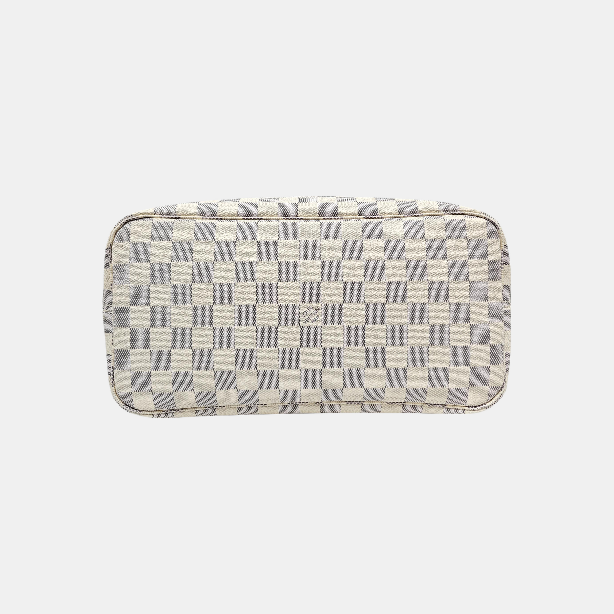 NEVERFULL MM Damier Azur Coated Canvas White