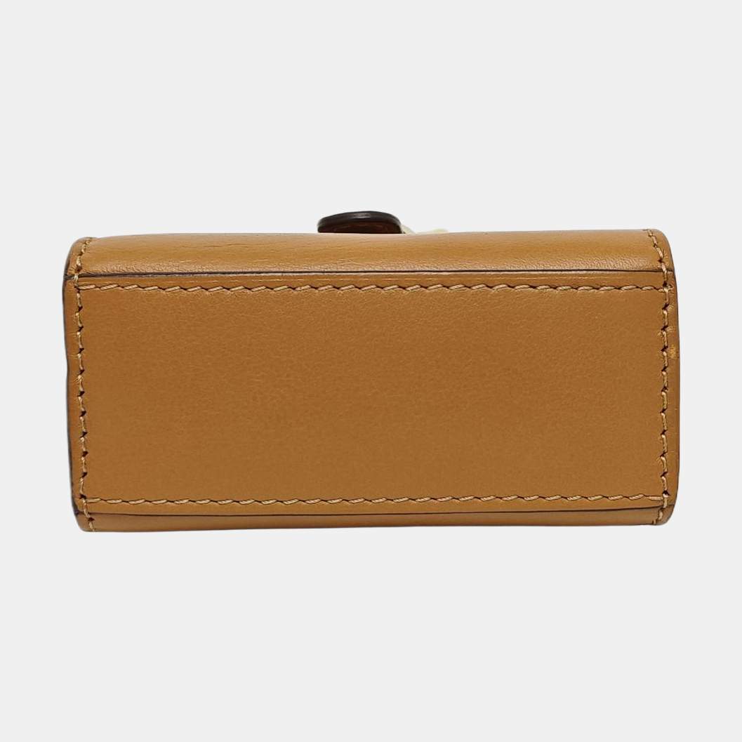 Brillant Leather Brown Key Pouch