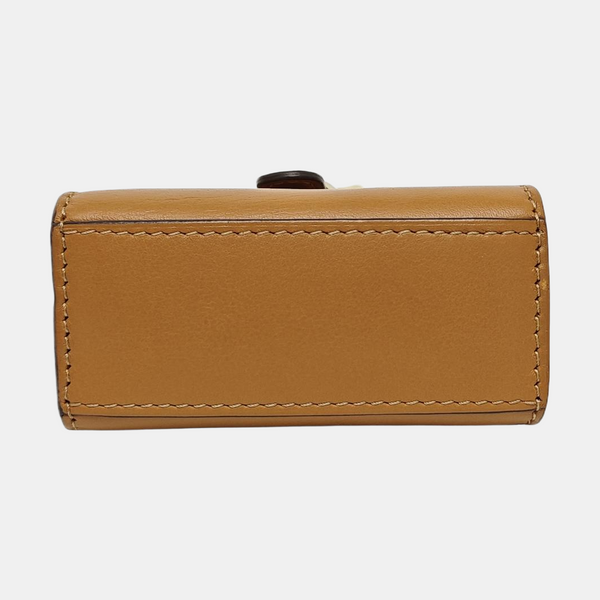 Brillant Leather Brown Key Pouch