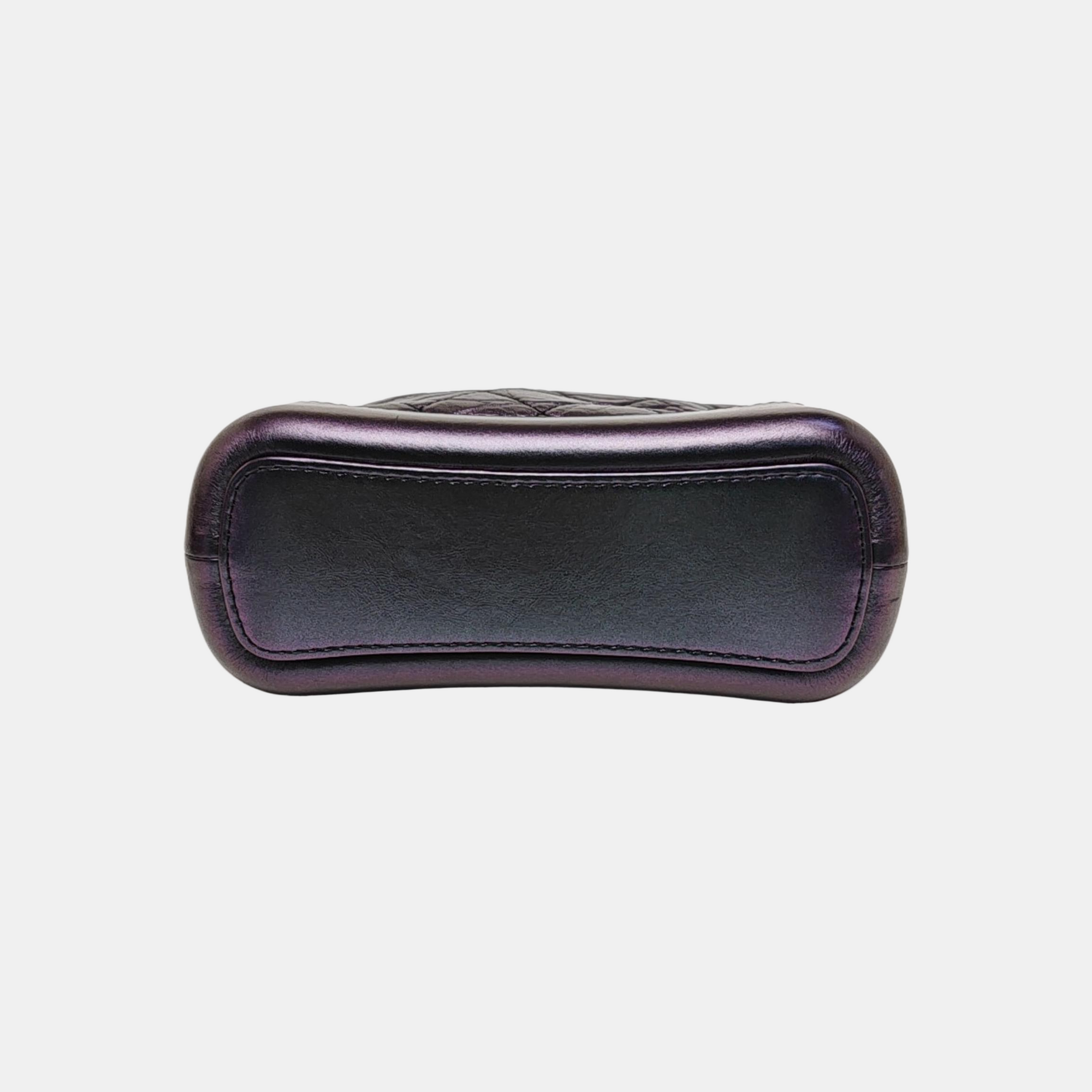 GABRIELLE Small Quilted Calfskin Metallic