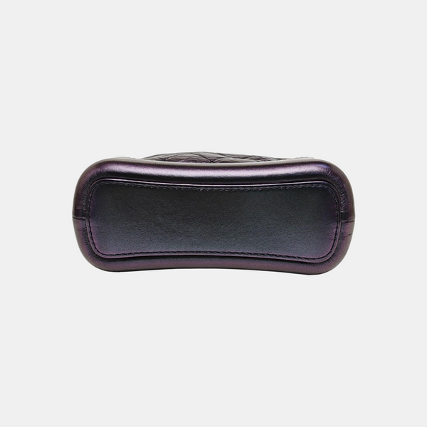 GABRIELLE Small Quilted Calfskin Metallic