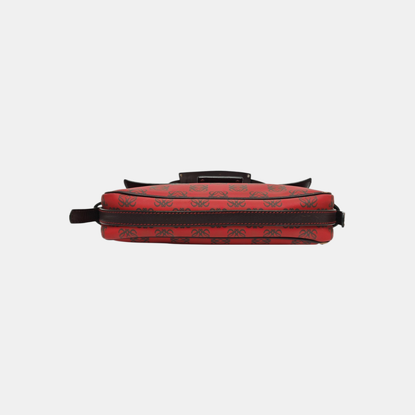 Monogram Coated Canvas Shoulder Bag Red
