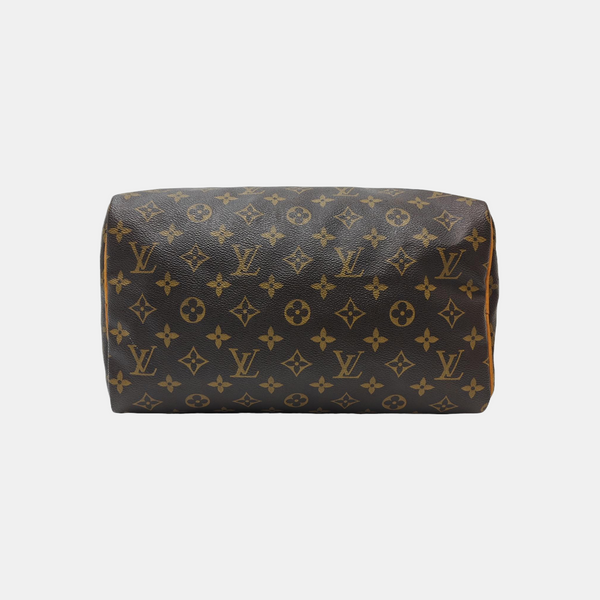 SPEEDY 30 Monogram Coated Canvas Brown