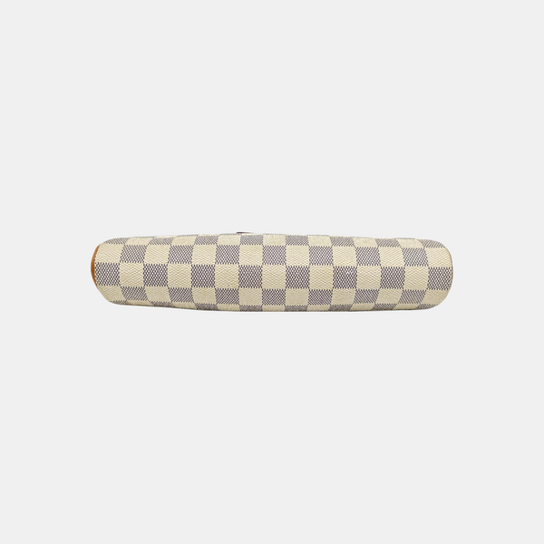 EVA Damier Azur Coated Canvas White